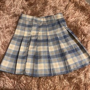 Blue preppy skirt